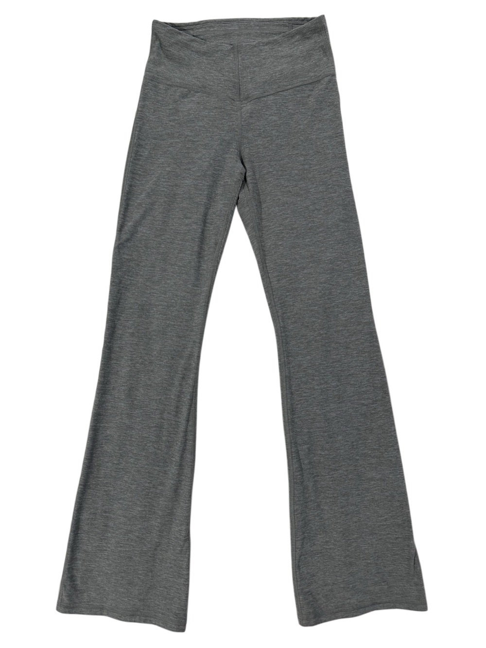 Fabletics Heather Gray Flare Yoga Pants High Rise Leggings Size S